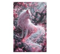 Puzzles 75x50cm/1000pcs pour Adultes Sakura Kitsune Puzzle Anti-Stress, Jouet De Décoration Intérieure, Défi Éducatif 75x50cm/1000pcs