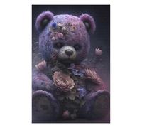 Puzzles 75x50cm/1000pcs pour Adultes Sinister Teddy Puzzle pour Adultes Jeu Manuel Décoration Murale Cadeau d'anniversaire Unique 75x50cm/1000pcs
