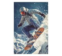 Puzzles 75x50cm/1000pcs pour Adultes Snowboarder in Flight Puzzles À Monter Soi-même, Jouets, Modèles À Assembler, Cadeaux pour Les Amis Et La Famille 75x50cm/1000pcs