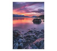 Puzzles 75x50cm/1000pcs pour Adultes Sunset at Glacier Bay Casse-têtes pour Adultes, Jeu De Réflexion Difficile, Cadeau d'anniversaire Unique 75x50cm/1000pcs