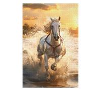 Puzzles 75x50cm/1000pcs pour Adultes The Galloping Stallion Puzzle pour Adultes, Jeu De Réflexion, Cadeau Amusant pour Toute La Famille Et Les Amis 75x50cm/1000pcs