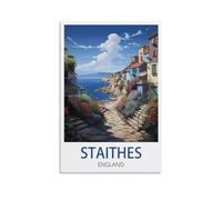 Puzzles à 1000 pièces pour Adultes, Staithes England 1000 pièces Puzzle éducatif Classique Puzzle décoratif Magnifique 52x38cm