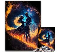 Puzzles A Dance in Space pour Adultes Puzzles en Carton de 1000 pièces pour Adultes Parfait pour s'amuser en Famille, Jeux de société, Cadeaux de fête d'anniversaire 26x38cm/10,23x14,96 Pouces