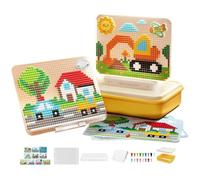 Puzzles à emboîter pour , base lumineuse pour la créativité et le | Planche à ongles en forme de champignon pour l'école, la salle de classe, la maternelle, la crèche, la salle de jeux, le camp