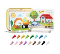 Puzzles à emboîter pour , base lumineuse pour la créativité et le | Puzzle à ongles champignon comme jeu de société pour l'école, la salle de classe, la maison, la maternelle, la maternelle