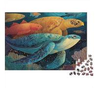 Puzzles à Grande échelle sur Le Monde sous-Marin de la Vie Marine, adaptés aux Adultes, aux Enfants et aux Adolescents, avec Une difficulté élevée et des Formes Uniques, 500 pièces (52 x 38 cm)