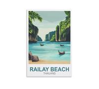 Puzzles à scie montementale 200 pièces pour Adultes Puzzles pour Adultes, Railay Beach Thaïlande Puzzle en Papier 200 pièces Jeu de décompression pour Adultes 35x25cm