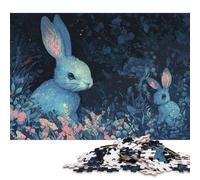 Puzzles Abstraits Lapin 500 pièces Puzzles en Bois Puzzles pour Adultes pour Adultes et Adolescents à partir de 12 Ans 500 pièces (52 x 38 cm)