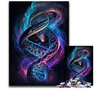 Puzzles ADN Humain dans l'espace 1000 pièces pour Adultes. Puzzles Difficiles pour Adultes. Casse-tête Stimulant - Jouet Relaxant pour Adolescents 50x75cm.