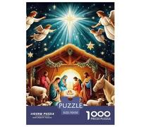Puzzles Adulte AngePuzzle 1000 Pièces Jeu Éducatif Qualité Supérieure 1000 Pièces JésusChrist Puzzles Cadeaux pour Femmes pour Adultes Et Enfants À Partir De 12 Ans 70x50cm/1000pcs