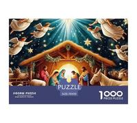 Puzzles Adulte AngePuzzles 1000 Pièces Défi Jouet Puzzle Décoratif 1000 Pièces JésusChrist Puzzles Cadeaux pour Hommes Adultes Et Enfants À Partir De 14 Ans 70x50cm/1000pcs