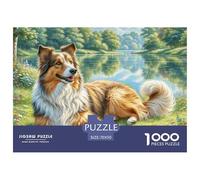 Puzzles Adulte Chien de Berger polonais des Basses Terres 1000 Pièces Défi Jouet Puzzle De Qualité Supérieure Scenic Scene Theme Cadeaux pour Femmes Adultes Et Enfants À Partir De 14 Ans 70x50cm