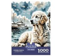 Puzzles Adulte Goldendoodle1000 Pièces Défi Jouet Puzzle De Qualité Supérieure Animal Theme Puzzles Cadeaux pour Hommes pour Adultes Enfants 38x26cm/1000pcs