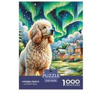 Puzzles Adulte Goldendoodle1000 Pièces Défi Jouet Puzzle De Qualité Supérieure Scenic Scene Theme Puzzles Cadeaux pour Hommes pour Adultes Et Enfants À Partir De 12 Ans 70x50cm/1000pcs