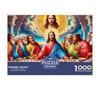 Puzzles Adulte JésusPuzzle 1000 Pièces Jeu Éducatif Qualité Supérieure 1000 Pièces SauveurPuzzles Cadeaux pour Les Mères Adultes Et Enfants À Partir De 14 Ans 38x26cm/1000pcs
