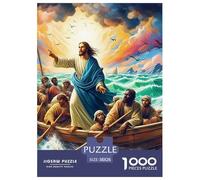 Puzzles Adulte JésusPuzzle 1000 Pièces Jeu Éducatif Qualité Supérieure 1000 Pièces SauveurPuzzles Cadeaux pour Les Mères Adultes Et Enfants À Partir De 14 Ans 38x26cm/1000pcs