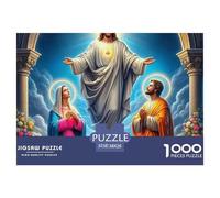 Puzzles Adulte JésusPuzzle 1000 Pièces Jeu Éducatif Qualité Supérieure 1000 Pièces SauveurPuzzles Cadeaux pour Hommes pour Adultes Enfants 38x26cm/1000pcs
