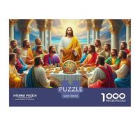 Puzzles Adulte JésusPuzzles 1000 Pièces Défi Jouet Puzzle Décoratif 1000 Pièces SauveurPuzzles Cadeaux pour Femmes pour Adultes Et Enfants À Partir De 12 Ans 70x50cm/1000pcs