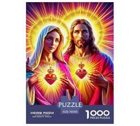 Puzzles Adulte JésusPuzzles 1000 Pièces Défi Jouet Qualité Supérieure 1000 Pièces SauveurPuzzles Cadeaux pour Les Mères pour Adultes Enfants 70x50cm/1000pcs