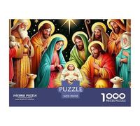 Puzzles Adulte JésusPuzzles 1000 Pièces Jeu Éducatif Qualité Supérieure 1000 Pièces SauveurPuzzles Cadeaux pour Les Mères Adultes Et Enfants À Partir De 14 Ans 70x50cm/1000pcs