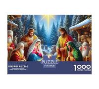 Puzzles Adulte JésusPuzzles 1000 Pièces Jeu Éducatif Qualité Supérieure 1000 Pièces SauveurPuzzles Cadeaux pour Les Mères Adultes Et Enfants À Partir De 14 Ans 38x26cm/1000pcs