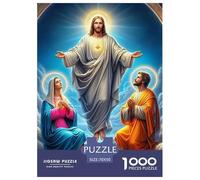 Puzzles Adulte JésusPuzzles 1000 Pièces Jeu Éducatif Qualité Supérieure 1000 Pièces SauveurPuzzles Cadeaux pour Hommes Adultes Et Enfants À Partir De 14 Ans 70x50cm/1000pcs