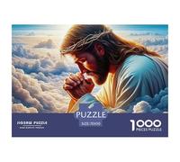 Puzzles Adulte JésusPuzzles 1000 Pièces Jeu Éducatif Qualité Supérieure 1000 Pièces SauveurPuzzles Cadeaux pour Hommes pour Adultes Enfants 70x50cm/1000pcs