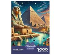 Puzzles Adulte pyramidePuzzles 1000 Pièces Défi Jouet Qualité Supérieure 1000 Pièces Ancient Egyptian Theme Puzzles Cadeaux pour Hommes Adultes Et Enfants À Partir De 14 Ans 70x50cm/1000pcs