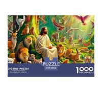 Puzzles Adulte SauveurPuzzle 1000 Pièces Jeu Éducatif Puzzle Décoratif 1000 Pièces Jungle Animal Theme Puzzles Cadeaux pour Hommes pour Adultes Enfants 38x26cm/1000pcs