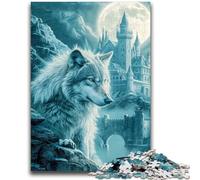 Puzzles Adultes 1000 Art Wolf 1000 pièces pour Adultes, idéal comme Cadeau pour Toute la Famille Convient pour Et 14 50x75cm