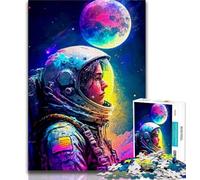 Puzzles Adultes 1000 astronautes colorés 1000 pièces pour Adultes, Jeu éducatif, défi, décoration d'intérieur Unique et Cadeaux (Taille 75x50cm)