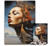 Puzzles Adultes 1000 pièces Abstrait Femme Fatales Puzzle en Bois Activité éducative pour Les compétences cognitives Amélioration des compétences cognitives 1000 pièces (75 x 50 cm)