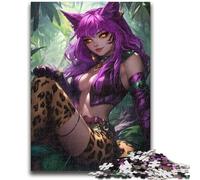 Puzzles Adultes 1000 pièces Anime Catwoman pour Les 14 Ans et Plus Cadeaux intéressants pour la réduction du Stress pour Les Amis et la Famille 50x75cm