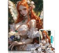 Puzzles Adultes 1000 pièces Anime Japonais Filles 1000 pièces pour Adultes, Jeu de Quiz Décoration Murale Cadeaux d'anniversaire et de Noël Uniques (Taille 38x26cm)