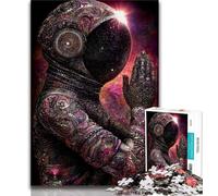 Puzzles Adultes 1000 pièces Astronaute en prière 1000 pièces pour Adultes, Design Dynamique et Unique Expérience de Puzzle relaxante et stimulante (Taille 38x26cm)