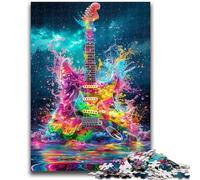 Puzzles Adultes 1000 pièces Astronaute psychédélique pour Les 14 Ans et Plus Cadeaux intéressants pour la réduction du Stress pour Les Amis et la Famille 26x38cm
