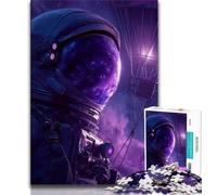 Puzzles Adultes 1000 pièces Astronautes dans l'espace 1000 pièces pour Adultes, Jeu de Quiz, décoration Murale, Cadeaux d'anniversaire et de Noël Uniques (Taille 75x50cm)