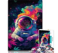 Puzzles Adultes 1000 pièces, astronautes psychédéliques, Puzzles Adolescents, Jeu de Quiz, décoration Murale, Cadeaux d'anniversaire et de Noël Uniques (Taille 38x26cm)