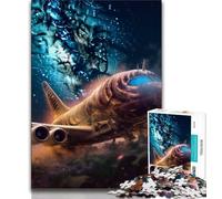 Puzzles Adultes 1000 pièces Avions galactiques Difficiles 1000 pièces pour Adultes, Jeux éducatifs, décoration Murale, Cadeaux d'anniversaire et de Noël Uniques (Taille 38x26cm)