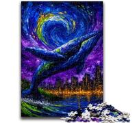 Puzzles Adultes 1000 pièces Baleine mystérieuse pour et à partir de 14 Ans Jouets de Jeu Car C'est Un pour Toute la Famille 50x75cm