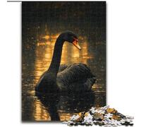 Puzzles Adultes 1000 pièces Black Swan, Jouets éducatifs, Anti-Stress, pour renforcer l'amour Entre Couples (Taille 50x75cm)
