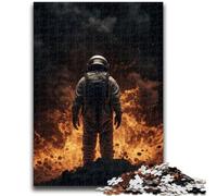 Puzzles Adultes 1000 pièces Catastrophe d'astronautes pour Les 14 Ans et Plus Cadeaux intéressants pour la réduction du Stress pour Les Amis et la Famille 26x38cm