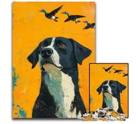 Puzzles Adultes 1000 pièces Chien Heureux Puzzles en Carton Jeux Jouets Cadeaux, Anniversaires et Cadeaux Uniques pour Les 14 Ans et Plus 26x38cm