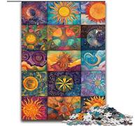 Puzzles Adultes 1000 pièces Collage Soleil Difficile, Jeu Jouets Chaque pièce est Unique - Jeu Familial Stimulant pour Les 14 Ans (Taille 26x38cm)