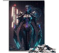 Puzzles Adultes 1000 pièces Cyborg en Bois, pour Les 14 Ans et Plus 50x75cm. Un Casse-tête Stimulant - Jouet Relaxant pour Adolescents.
