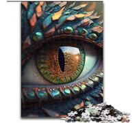 Puzzles Adultes 1000 pièces Deluxe Dragon Eye Puzzles en Carton Cadeau Parfait pour Les Anniversaires, Noël, Halloween, Thanksgiving, Pâques Taille 26X38CM