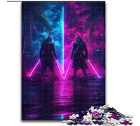 Puzzles Adultes 1000 pièces Deux Ninjas, pour 14 Ans et Plus, pour s'amuser en Famille et Passer Une soirée Jeux, Collection Artistes, Beaux-Arts (Taille 26x38cm)