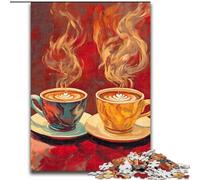 Puzzles Adultes 1000 pièces Deux Tasses de café, pour 14 Ans et Plus, pour s'amuser en Famille et Passer Une soirée Jeux, Collection d'artistes, Beaux-Arts (Taille 26x38cm)