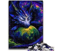 Puzzles Adultes 1000 pièces Dragon et Terre pour et à partir de 14 Ans Jouets de Jeu Car C'est idéal comme Cadeau pour Toute la Famille 26x38cm