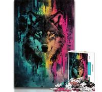 Puzzles Adultes 1000 pièces Fantasy Art Wolf, 1000 pièces pour Adultes, défi Difficile à Offrir en Cadeau à Toute la Famille (Taille 38x26cm)